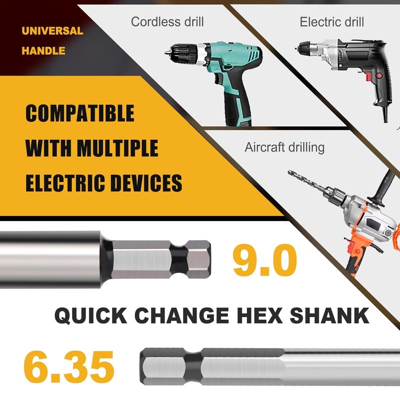 WOBLLMX 2-3/8" Forstner Drill Bit with 3/8" Quick Change Hex Shank,Triple Flute Tungsten Carbide Tipped - for Hard Wood,Soft Wood Woodworking Hinge Cutter Tool Kits for Veneered Plywood Plastic - Image 4